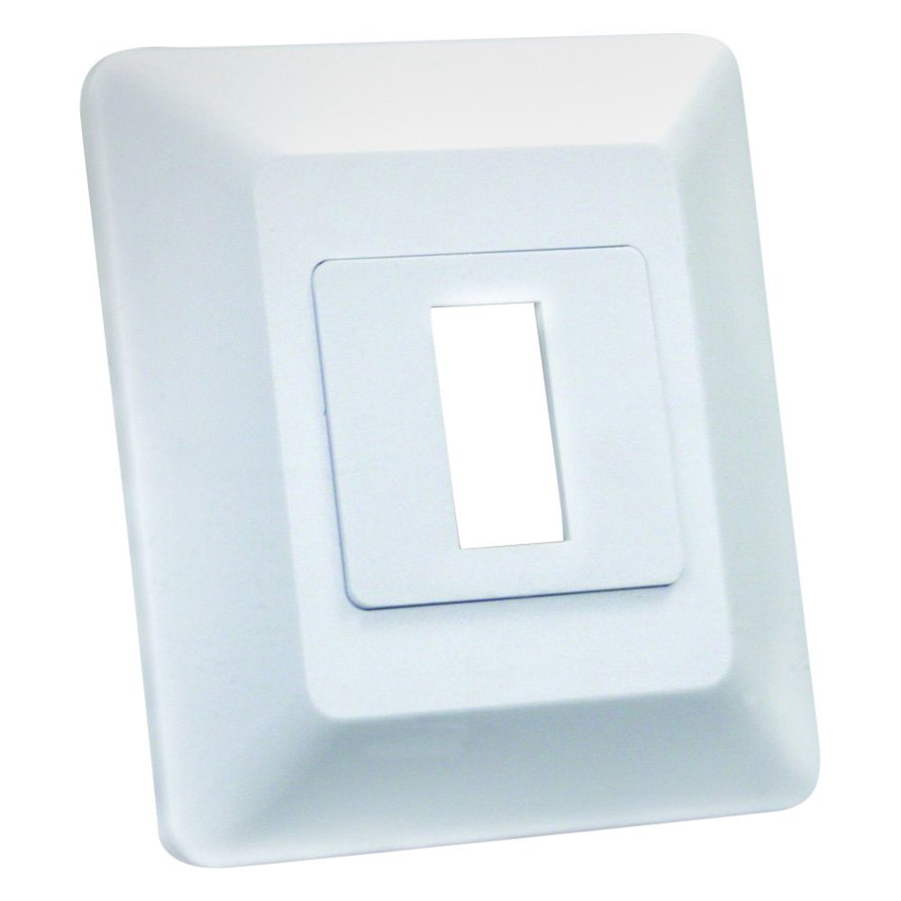 JRP13605 Single Switch Base & Bezel, White