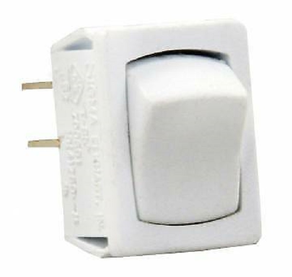 JRP13641-5 Mini On & Off Spst Switch, White -  JR PRODUCTS