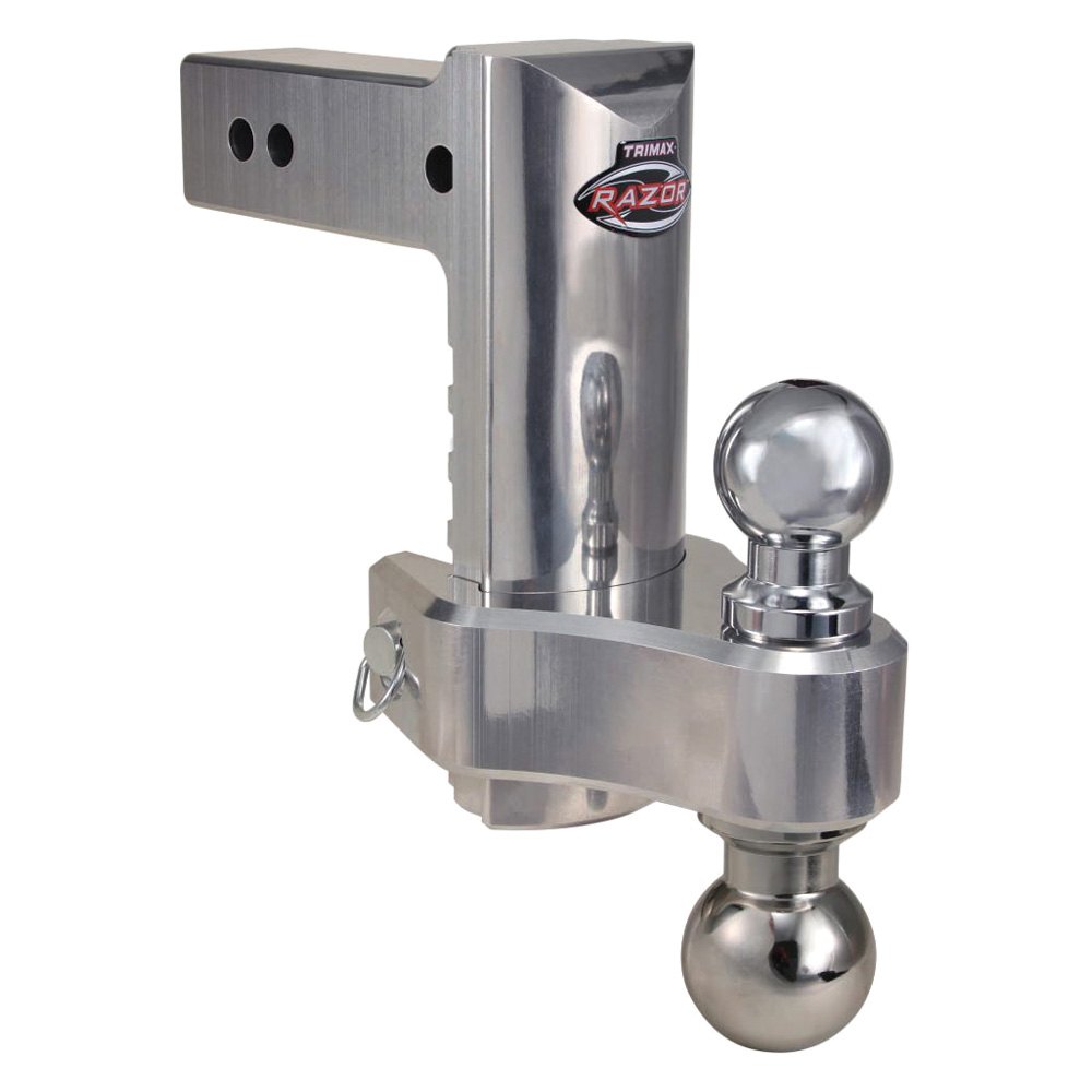 8 Pin & Clip Aluminum Drop Hitch with Dual Balls for 2.5 Receivers