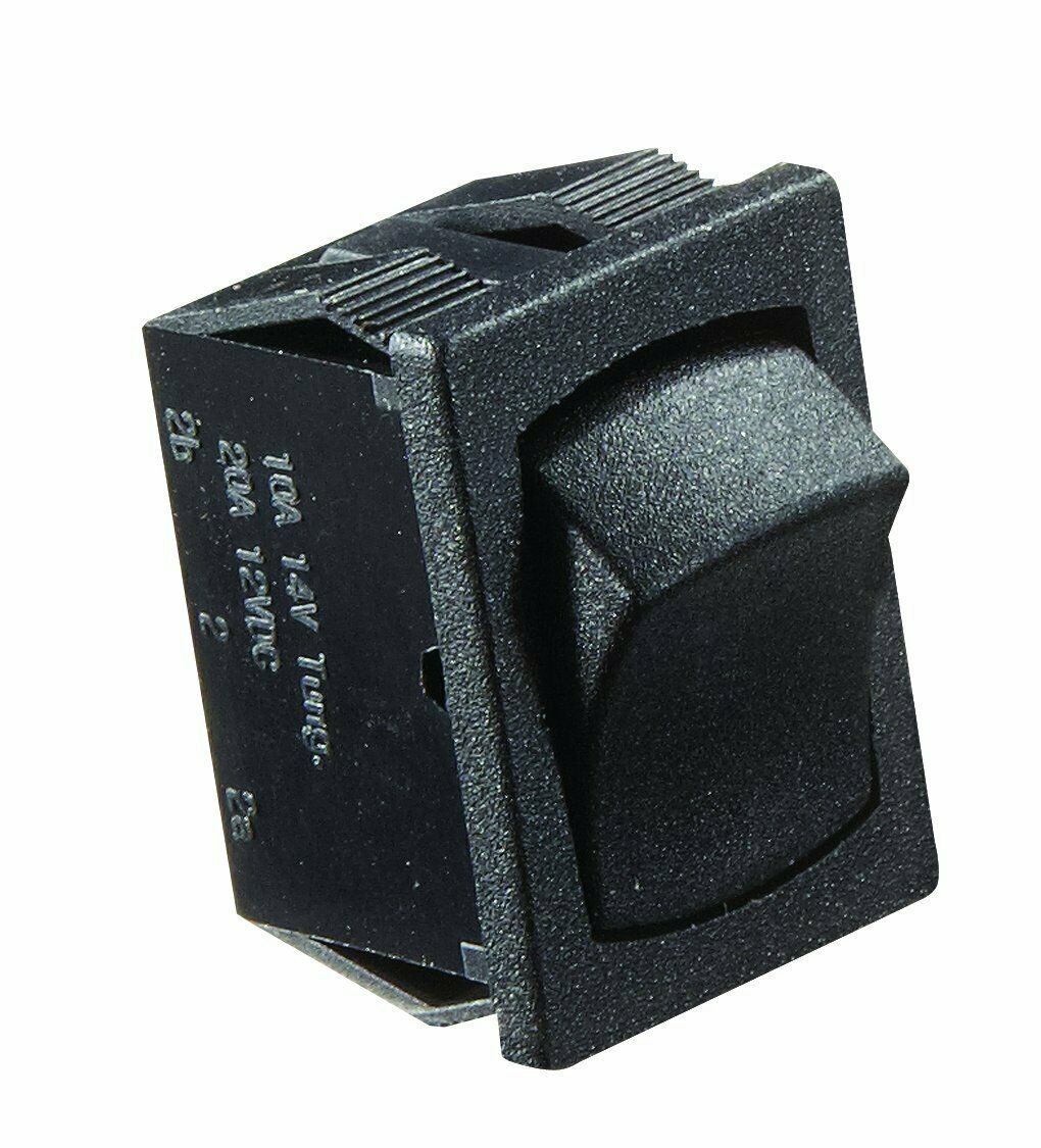 0.5 x 0.75 in. 10A Black Rocker Switch with On-Off Spst Cut-out
