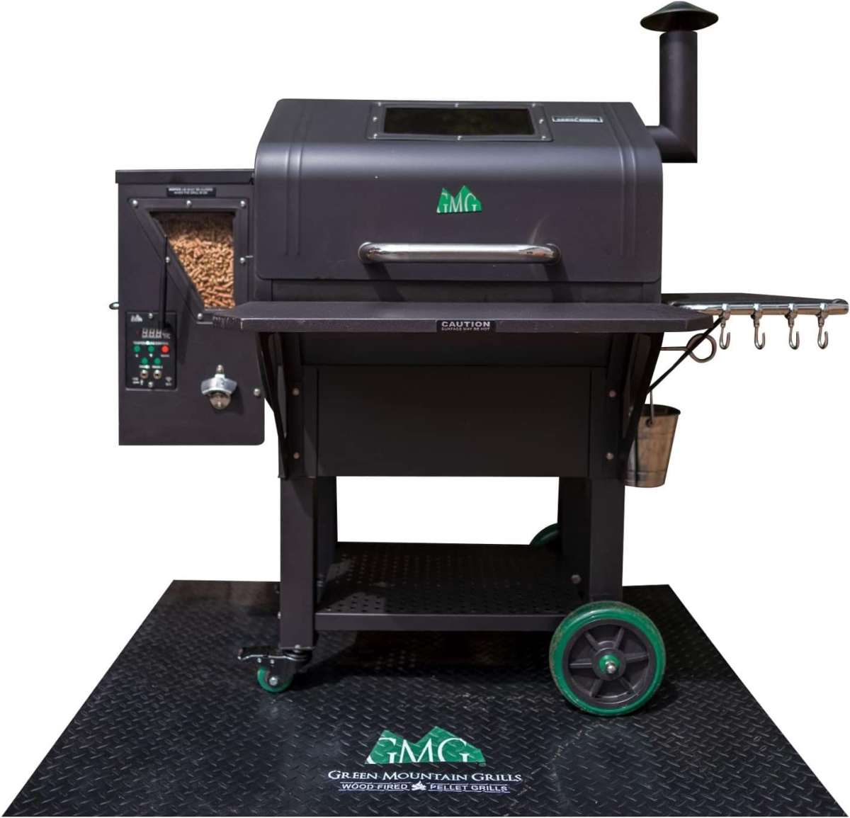 GMGGMG-4111 48 x 36 in. Coverage Area Flame & Heat Resistant & Non-Slip Diamond Pattern Water Proof BBQ Floor Mat