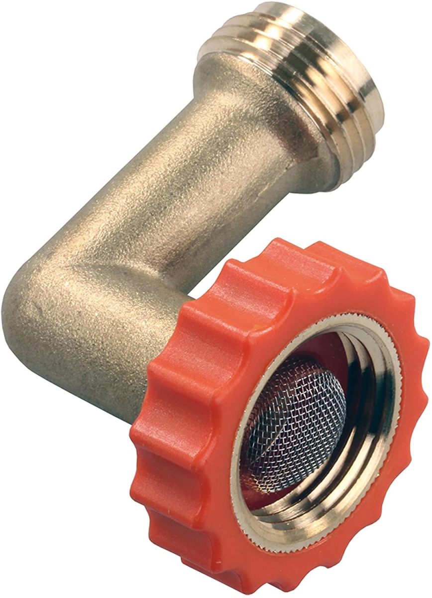 90 deg Hose Saver, Brass