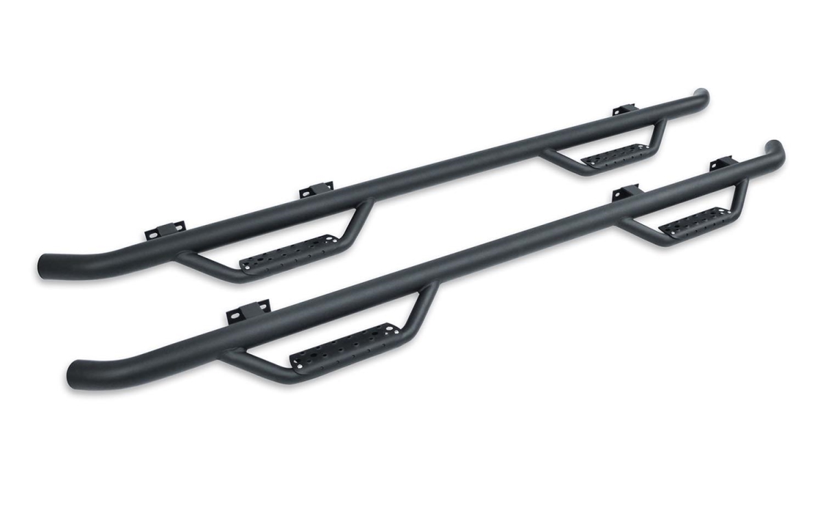RHID20073T Extreme D2 Side Steps Bracket for 1973 Jeep Dominator, Textured Black