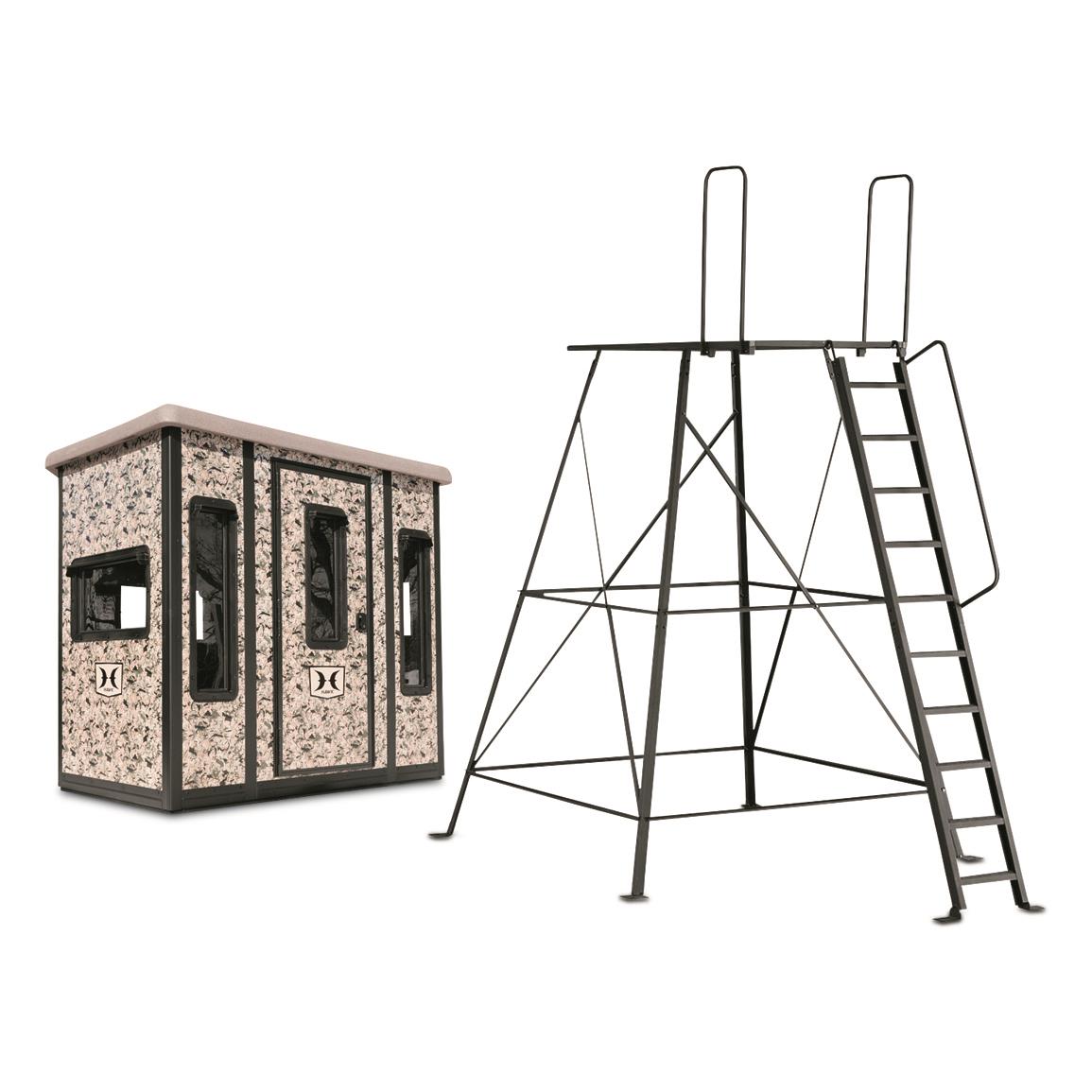 HAWHWK-BBB7000-10C Compound Blind with 10 ft. Elite Tower, Box 1 of 3
