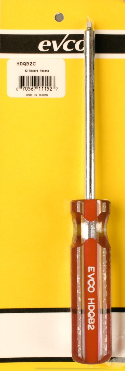 No.2 Drive Standard Model Square Recess Screwdriver