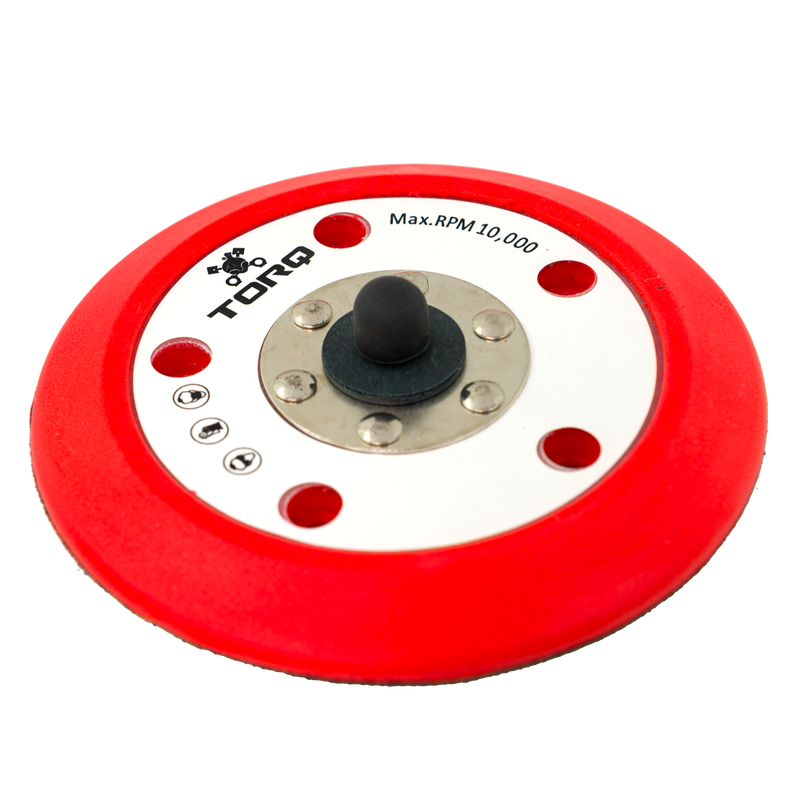 Picture of Chemical Guys CHGBUFLC-201 5 in. Torq R5 Dual-Action Red Backing Plate with Hyper Flex Technology