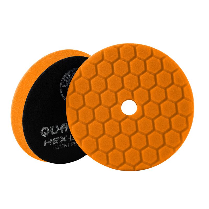 6.5 in. Hex-logic Quantum Buffing Pad, Orange