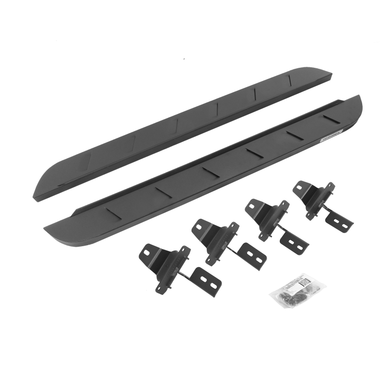 RHI63492748SPC 48 in. RB10 Slim Line Running Boards with Mounting Brackets Kit, Textured Black -  GO RHINO