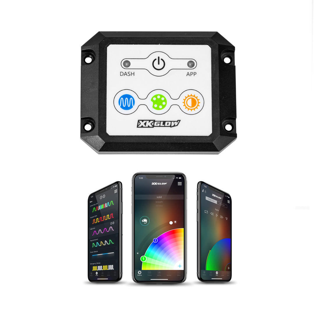 Dash Surface Mount XK Chrome Controller