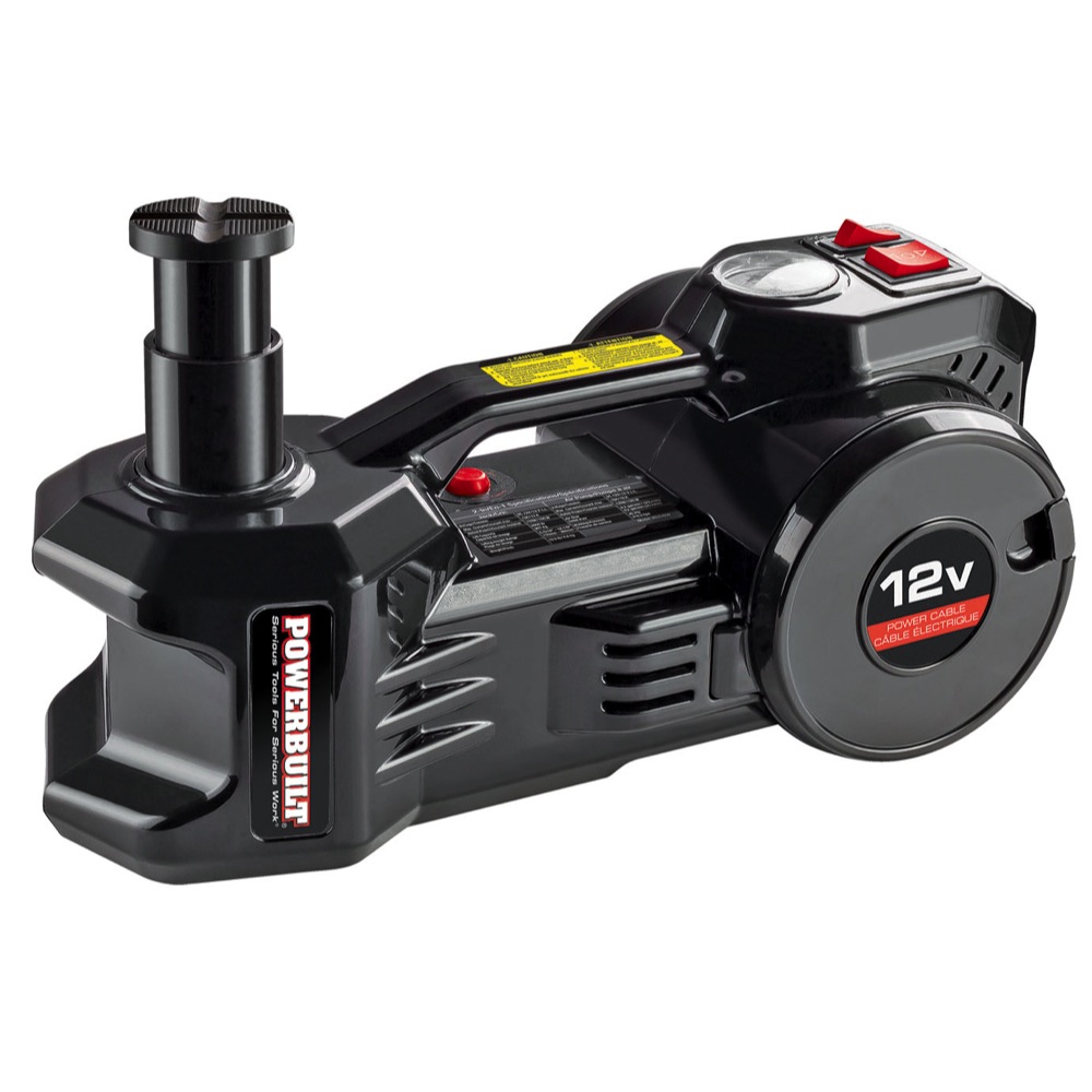 1 Ton 12V Electric Floor Jack with Built in Tire Inflator