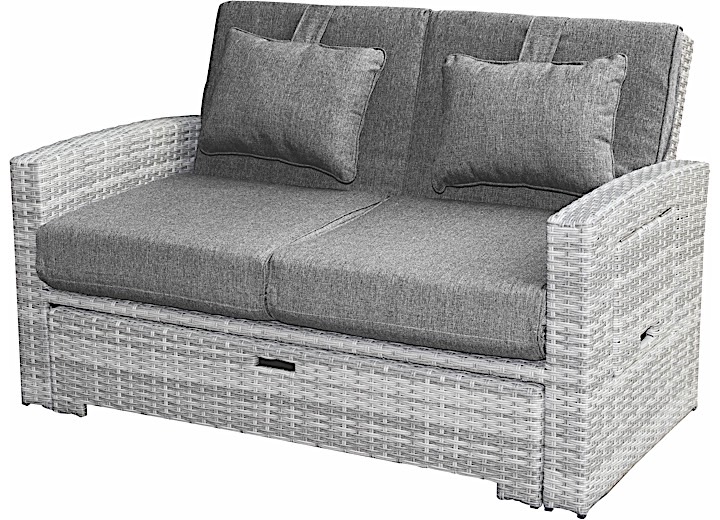 Picture of Allspace Furniture ASP450627PG Rattan Sofa Set&#44; Dark & Medium Grey
