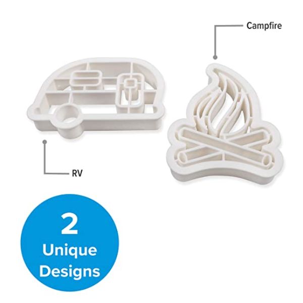 CMC53369 Life is Better at the Campsite Cookie Cutters, Pack of 2