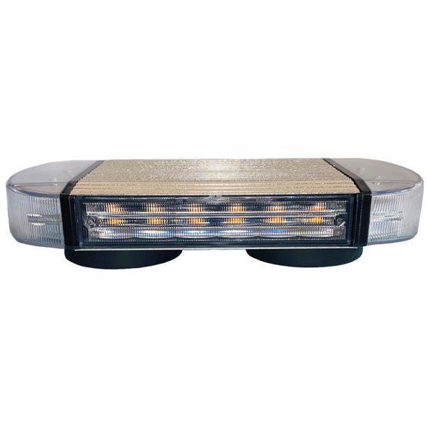 Watchman Mini Extra Slim LED Light Bar, Clear Lens & Amber LEDs