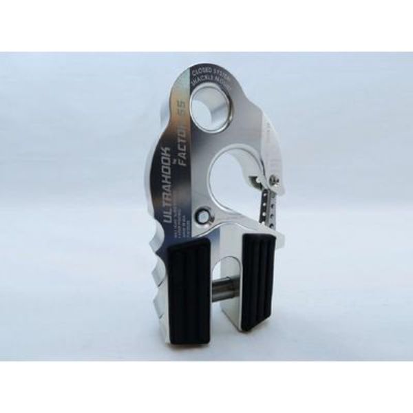 Ultrahook Winch Hook with Shackle Mount, Silver