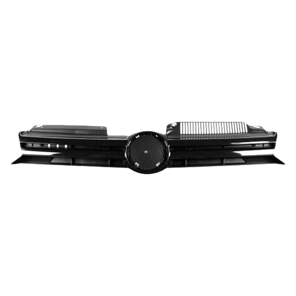 Picture of Sherman SHE9526-99-0 Speed Transmission Grille Black with Plated Moldig for 2010-2014 Golf 6