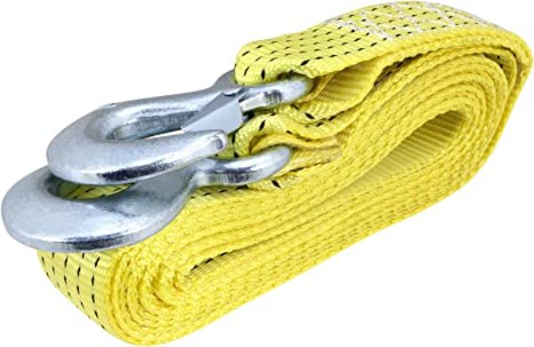2 in. x 20 ft. Emergency Tow Strap with Hooks