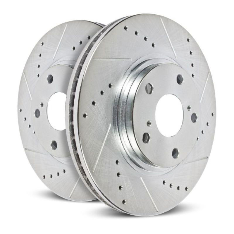 Rear Evolution Drilled & Slotted Rotors for 2009-2019 Audi A4