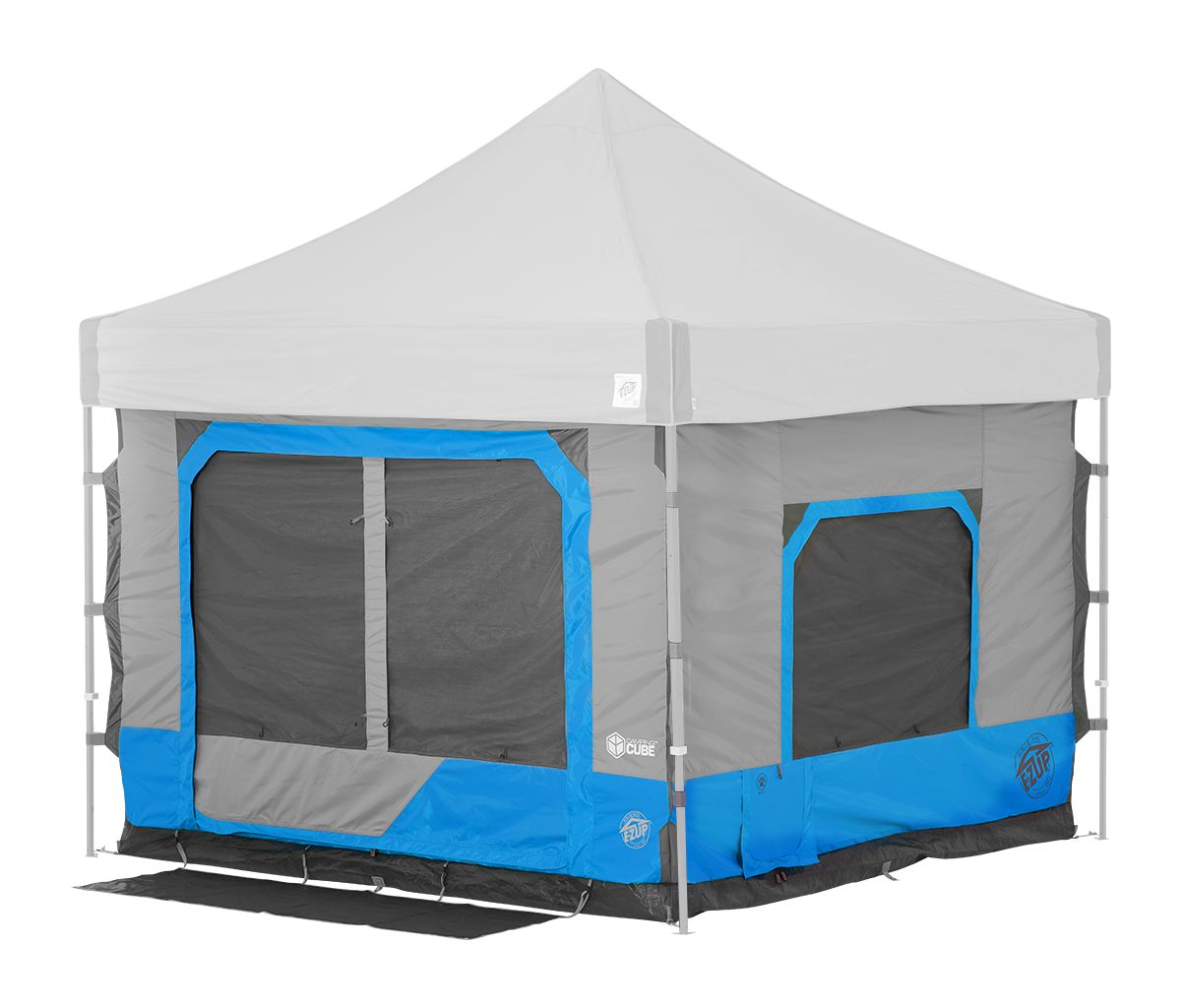 EZUCC10SLSP Splash Camping Cube 6.4, Converts 10 ft. Straight Leg Canopy into Camping Tent