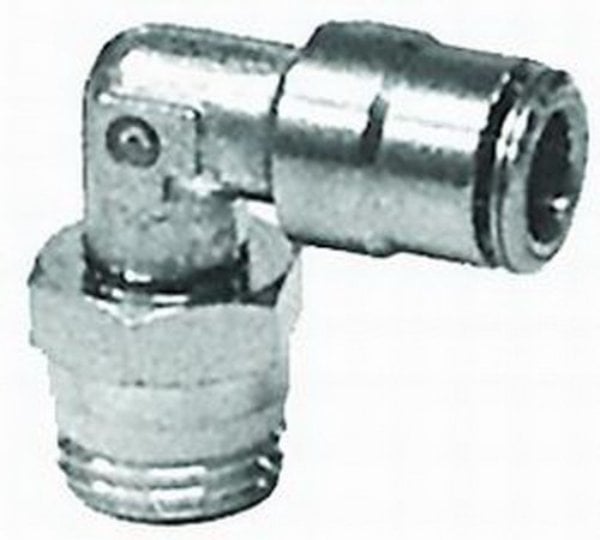 0.25in. NPT Male 90° Swivel Air Fitting - Brass - Durable Design