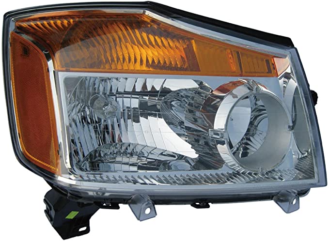 REGDS666-B001R Composite Right Hand Headlamp Assembly for 2008-2015 Nissan Titan