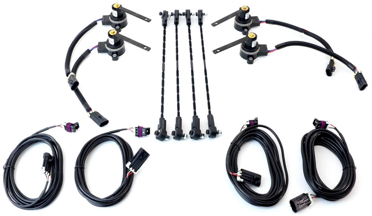 Ridepro E5 Ride Height Sensor Kit with 4 Height Sensors Linkage & Wiring Harness