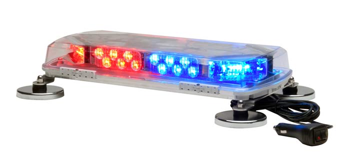 Mini Century Lightbar - Amber & Blue - 16 in. - Includes Mount Kit - 360° Coverage