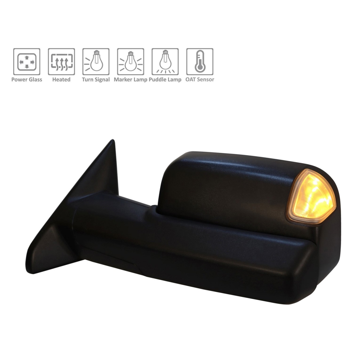 SHECH250019-300L Left Hand Outside View Mirror for 2019-20 35-45-5500
