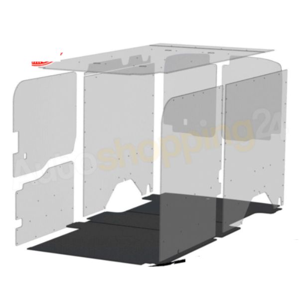 LFS751-123-6441 Transit & Etransit 148 Extension Evolve Floor Lightweight Antislip Mat with Aluminum Threshold Sill