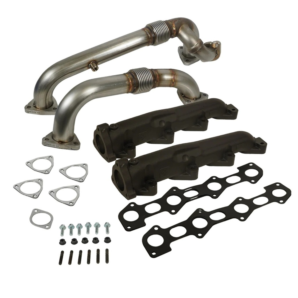 BDD1041484 Exhaust Manifold & Up-pipe Set for 2008-2010 Ford F250-F350-F450-F550 SD Powerstroke 6.4L -  BD DIESEL PERFORMANCE