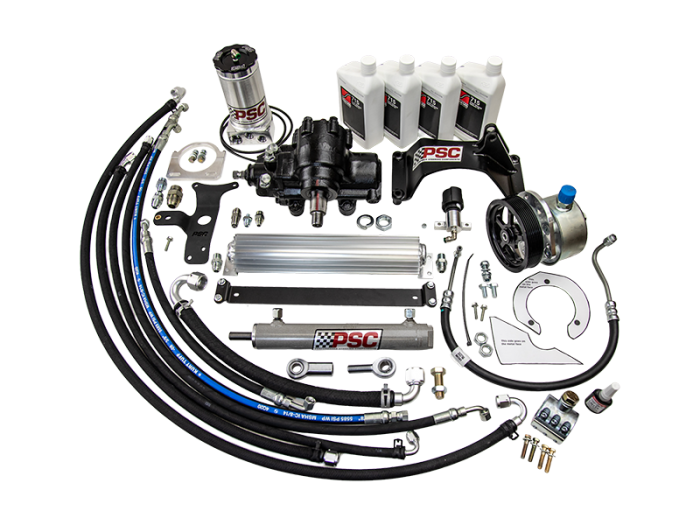 PSCCAK752R-OE Cylinder Assist Kit with Includes Cylinder Hoses & Mounting Hardware for 1999-2003 F250-F350-Excursion
