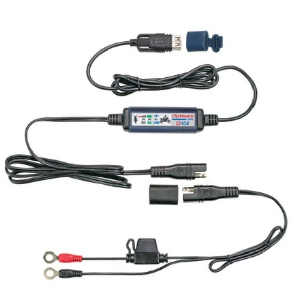 TCMO-108KIT Optimate Smart Inline 3300MA USB Charger Kit with Standby Mode & Vehicle Battery Monitor