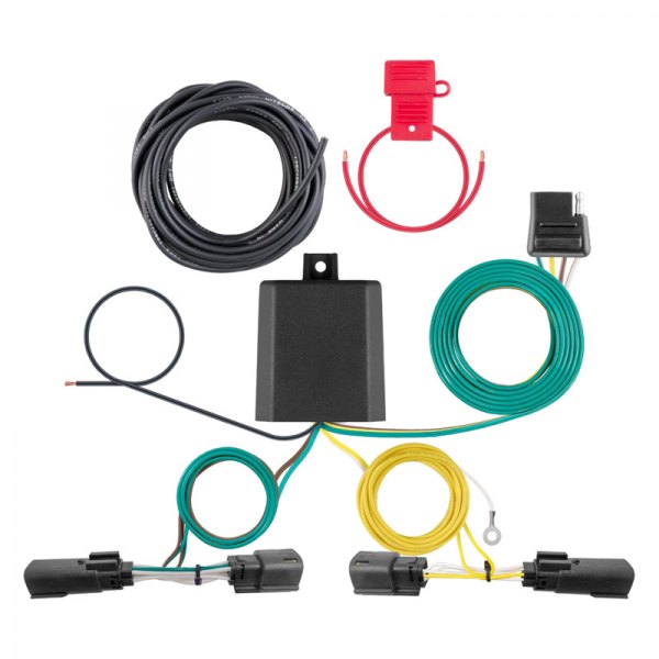 Curt 56473 Custom Wiring Harness, 4-Way Flat, Select Jeep Grand Cherokee, L | Camping World