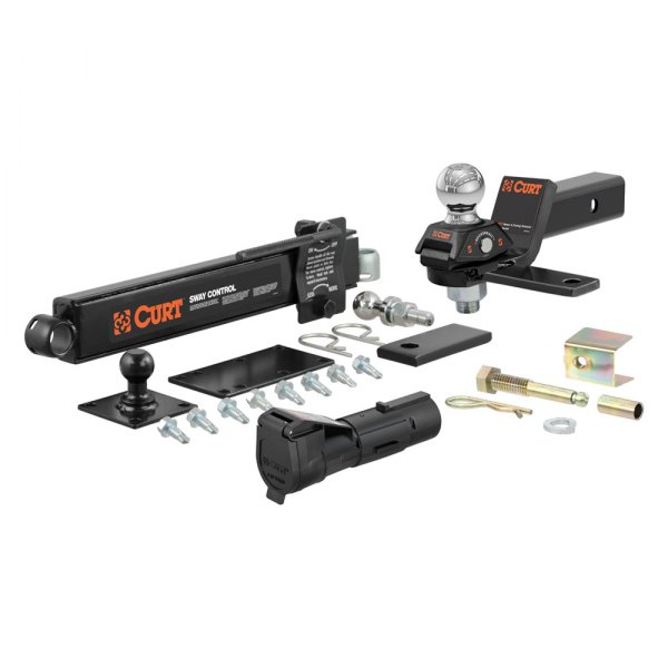 CUR45190 RV Towing Starter Kit with Cushion Hitch Sway Control Echo Brake Controller