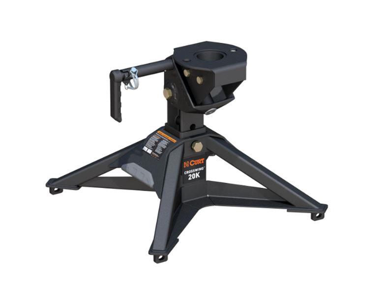 Curt 16600 Crosswing Lightweight 5th Wheel Hitch for ISR Rails, 20K in Black | Camping World