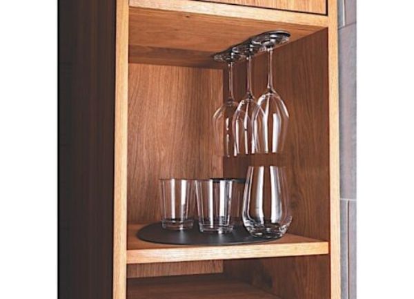 Picture of Silwy Drinkware SILL000-10KA-1 25 cm Black Metal Strip with Leather Coating for Magnetic Glasses, Pins & Hooks