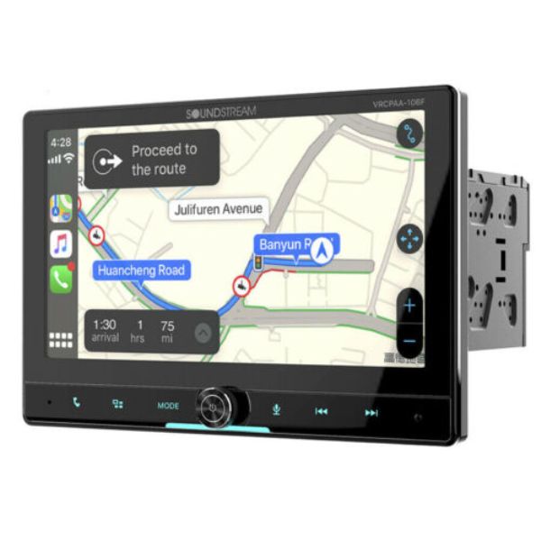 10.6 in. 360 Rotating & Up-Down LCD 2 Din DVD Carplay Android Auto Touch Keys