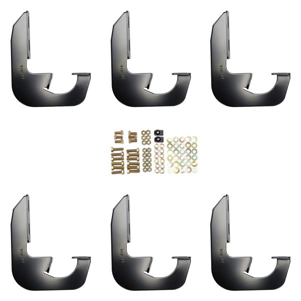 WES27-2425 Black Running Board Mount Kit for 2021-C Ford Bronco 2-4 Door