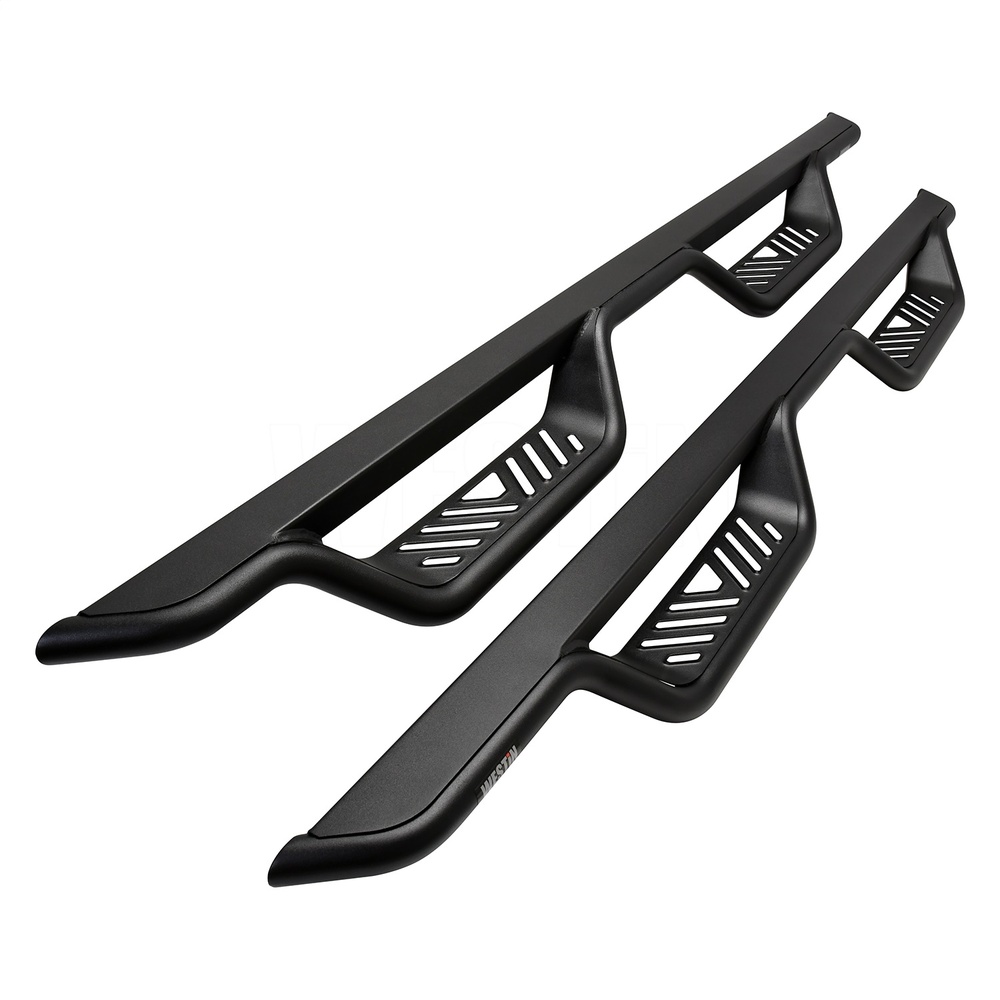 WES20-12775 Textured Black Outlaw Drop Nerf Step Bars for 2005-Current Toyota Tacoma Double Cab