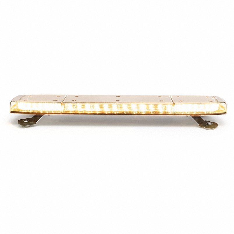 ECC11-024CAC-E-MG 24 in. Extra Large Clear Lens Amber & White Discrete Wire Magnet Mount Lightbar Reflex