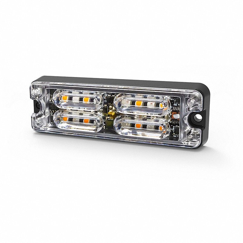 Directional Lowprofile 12 LEDs 12-24V Singlecolor Red Light