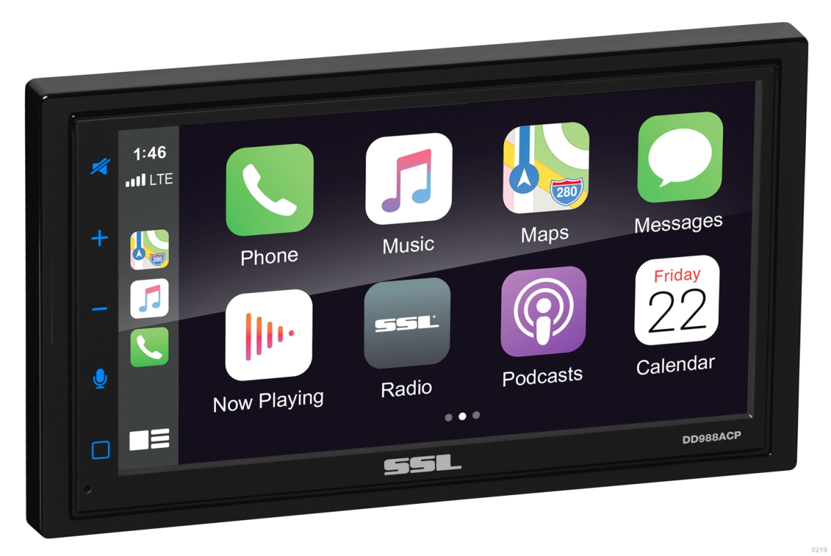 6.75 in. Touchscreen Bluetooth Multimedia Player Doubledin Multimedia Player