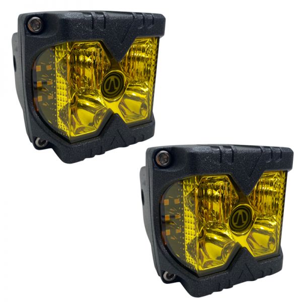 RSPRS02SA 40W LED Auxiliary Cube Light with Profession Grade Amber Side Strobe