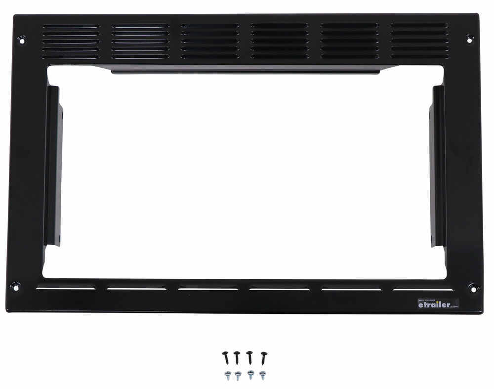 WAYTRIM-BL-FR03 0.9 Cu ft. 2022 Greystone Built in Microwave Trim Kit, Black