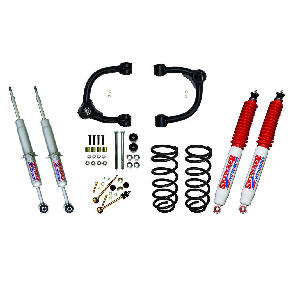 SKYT4330STUN 3 in. Upper Aarmstrutrear Coils & Nitro Shock for 2003-Current Toyota 4Runner