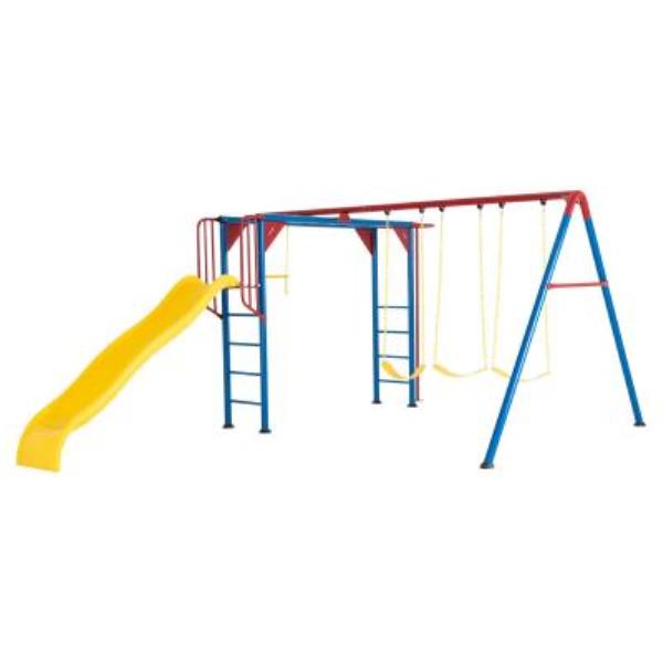 LFT91022 Primary Monkey Bar Adventure Swing Set