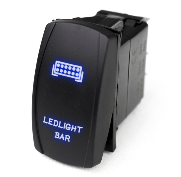RSPRSLJ34B LED Rocker Switch with Blue LED Radiance Light Bar