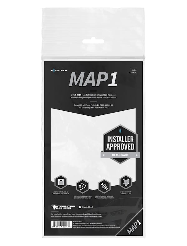 Firstech FRSFTI-MAP1 MAP1 Installation Tharness with CM7XXX CM9XX & CMX for 2014-2018 Mazda 3 PTS Hatchback AT