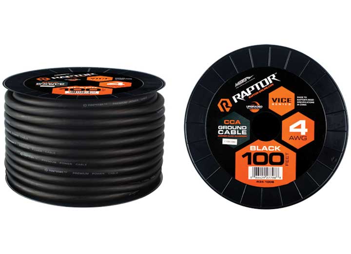 100 ft. 4 AWG Black CCA Viceseries Power Cable