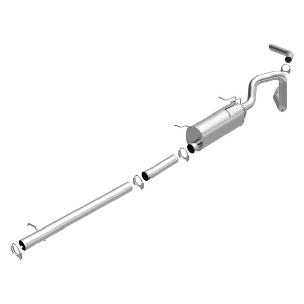 Exhaust System, Aluminized Steel; With Muffler; 3 Inch Pipe Diameter; Single Exhaust