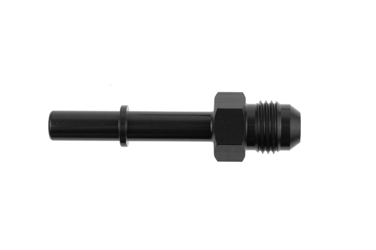 0.37 in. 06 AN Male Push on EFI Black Adapter